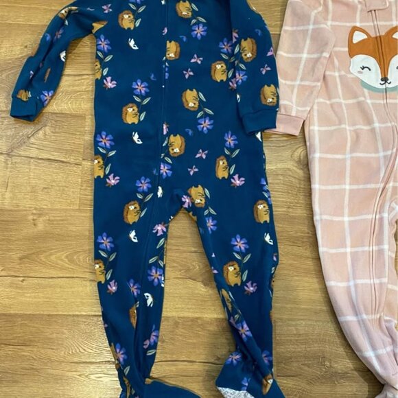Onesie - Soft, Warm & Cozy for Baby - Toddler Carters Fleece bodysuit lot - Picture 8 of 9
